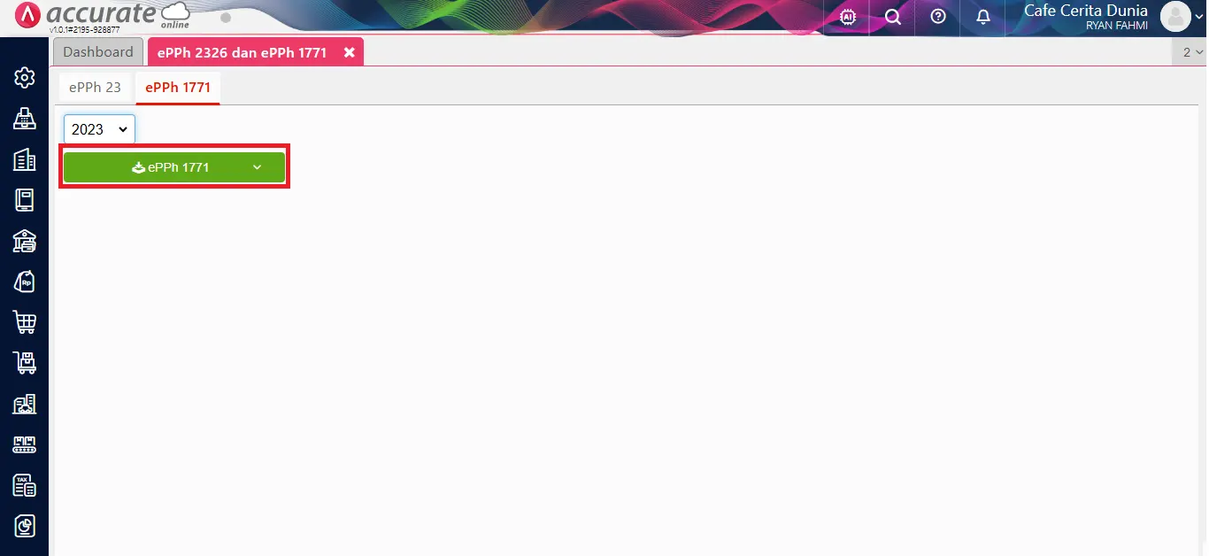 ekspor ePPh Accurate Online